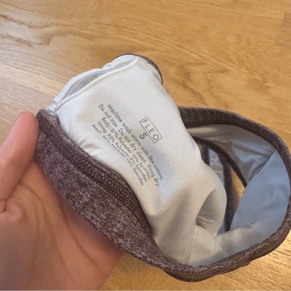 Fleo Nora Sports Bra Burgundy Heathered Size Small - Picture 3 of 3